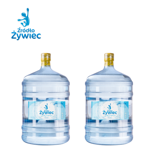 Pakiet wody źródlanej Źródło Żywiec STANDARD 2 zawiera 2 butle po 18,9l