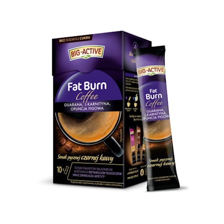 BIG-ACTIV Fat Burn Coffee 10 saszetek x 10 g