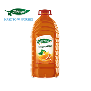 Syrop owocowy HERBAPOL Pomarańcza 5l