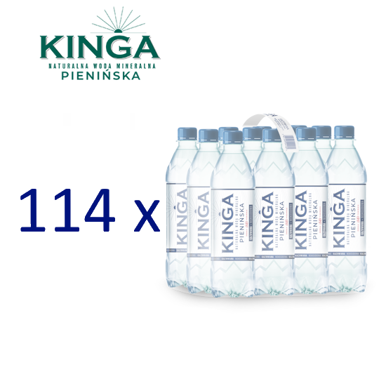 Paleta Woda KINGA PIENIŃSKA 0,5l gazowana + kaucja