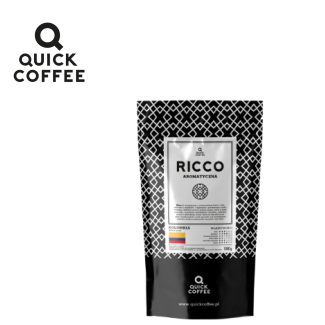 QUICK COFFEE Świeżo palona kawa ziarnista RICCO 250g
