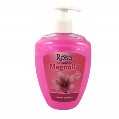 Rosa, mydło w płynie antybakteryjne, Magnolia 500 ml.png