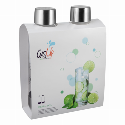 Butelka Iron do saturatora GasUp - kolor srebrny (2 sztuki).png