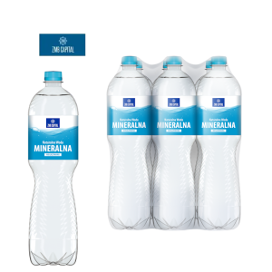 Naturalna woda mineralna ZMB 1,5l niegazowana zgrzewka 6 but. bez kaucji