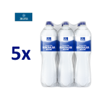 Pakiet 5 zgrzewek Naturalna woda mineralna ZMB 1,5l gazowana bez kaucji