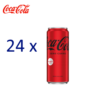Zgrzewka Coca-Cola ZERO 0,33l puszka + kaucja