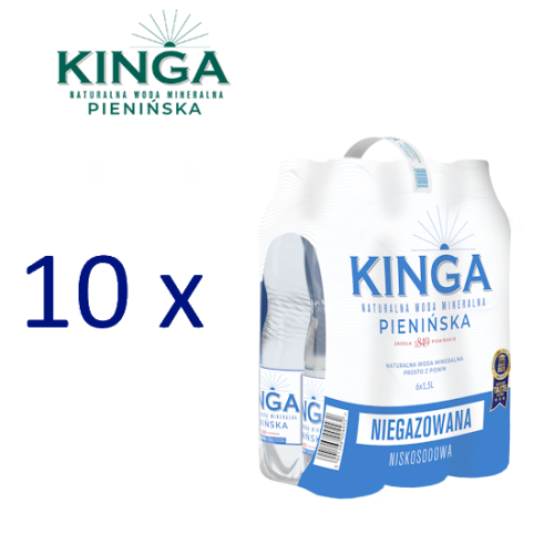 Pakiet 10 zgrzewek Woda KINGA PIENIŃSKA 1,5l niegazowana + kaucja.png