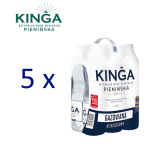 Pakiet 5 zgrzewek Woda KINGA PIENIŃSKA 1,5l gazowana + kaucja