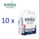 Pakiet 10 zgrzewek Woda KINGA PIENIŃSKA 1,5l gazowana + kaucja