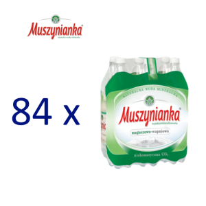 Paleta Woda MUSZYNIANKA 1,5l niskonasycona zgrzewka 6but. + kaucja