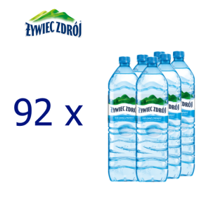 Paleta Woda ŻYWIEC ZDRÓJ 1,5l niegazowana + kaucja