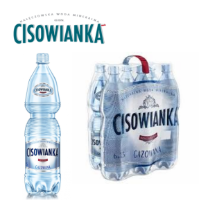 Woda CISOWIANKA 1,5l gazowana zgrzewka 6 but. + kaucja
