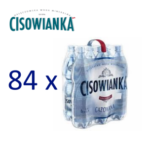 Paleta Woda CISOWIANKA 1,5l gazowana + kaucja