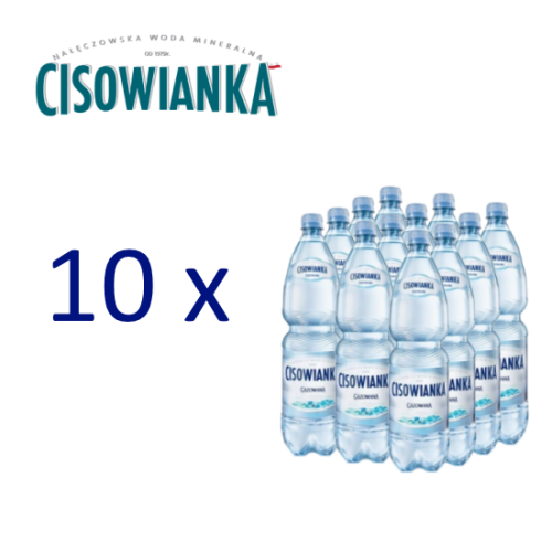 Pakiet 10 zgrzewek Woda CISOWIANKA 0,5l gazowana + kaucja.png