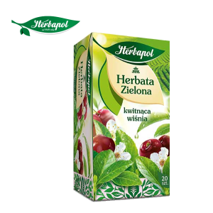 Herbata zielona HERBAPOL kwitnąca wiśnia 20 torebek